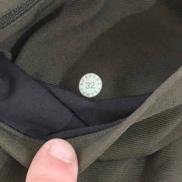 Lululemon ABC Pants Mens 32x27 Army Green Slim-Fit 5 Pocket Pant Warpstreme Golf - Picture 7 of 10